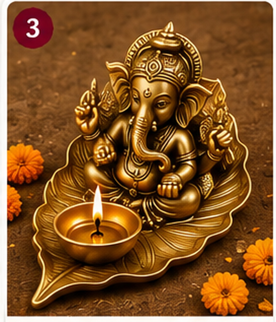 Ganesha Diya Decor Piece